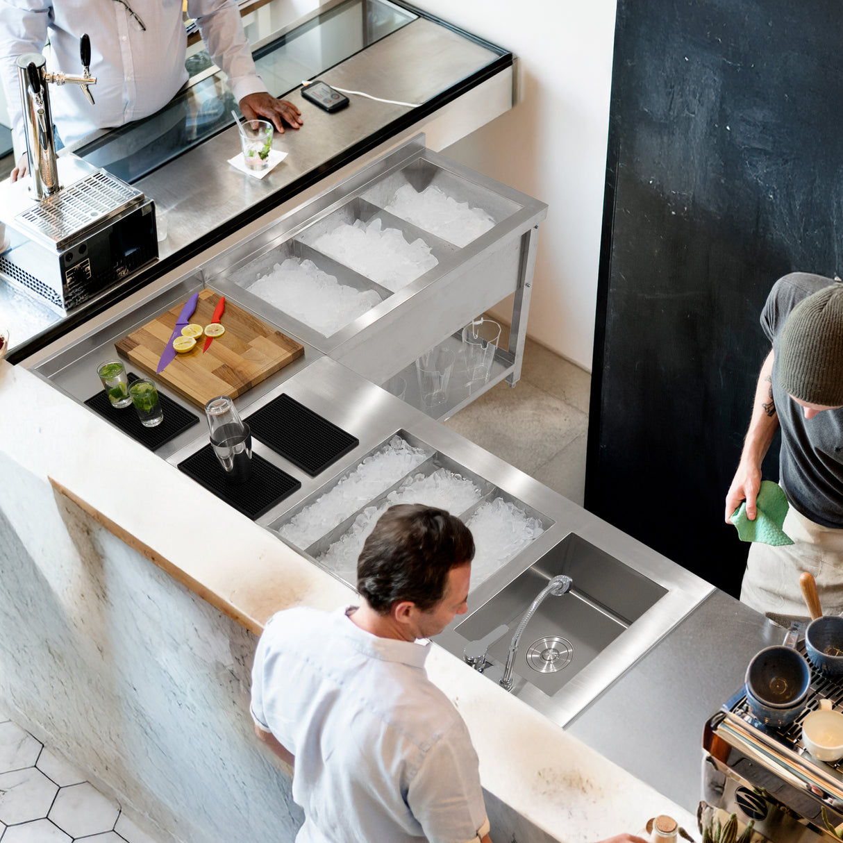 Bar à Cocktails Unité d’Angle Modulaire