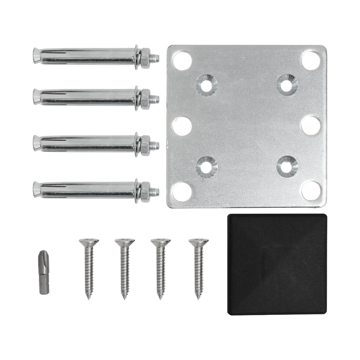 Kit Clôture Panneau Composite Incliné - Marron