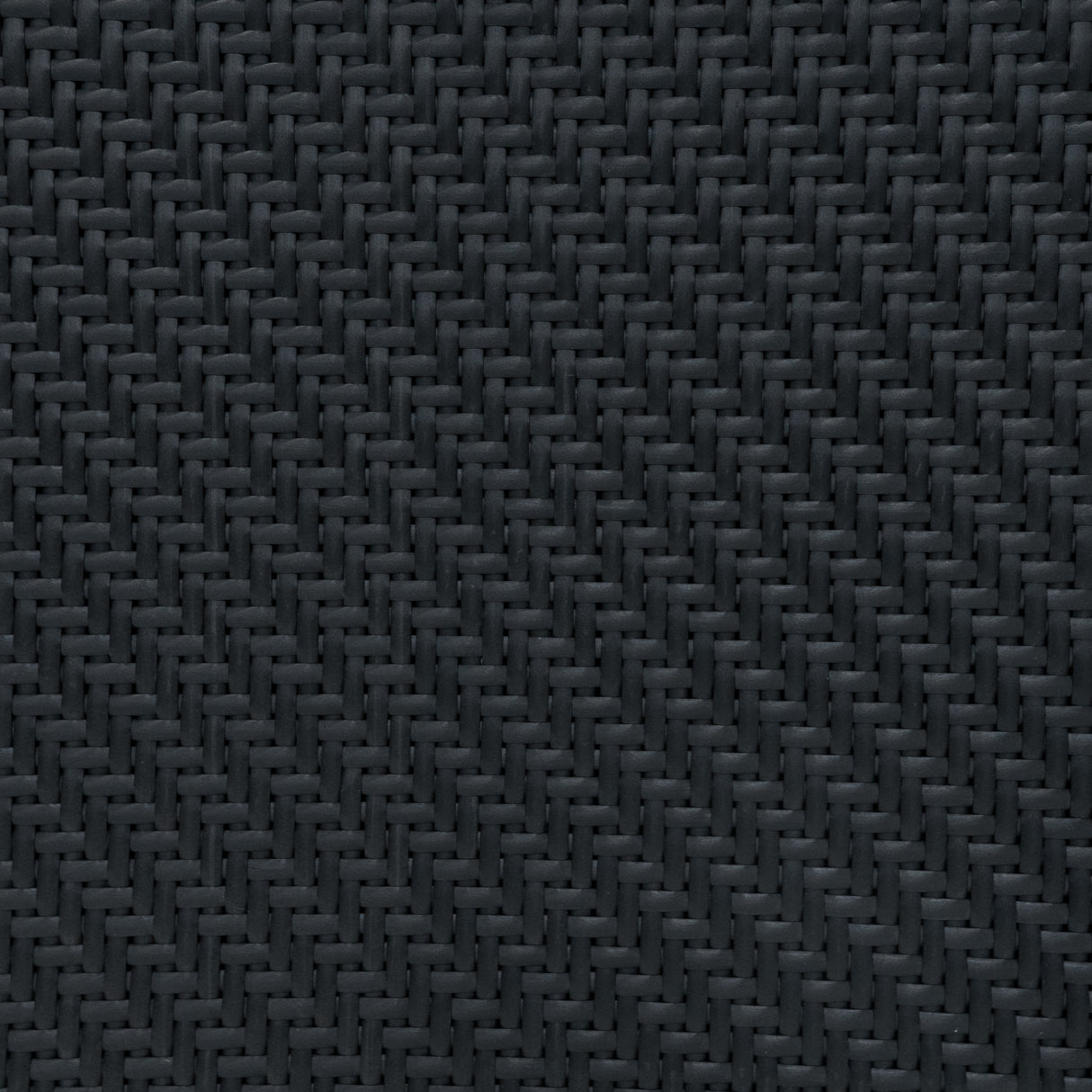 Tissu en rotin noir tissé, texture élégante et moderne, idéal pour un salon de jardin modulaire de 7 pièces