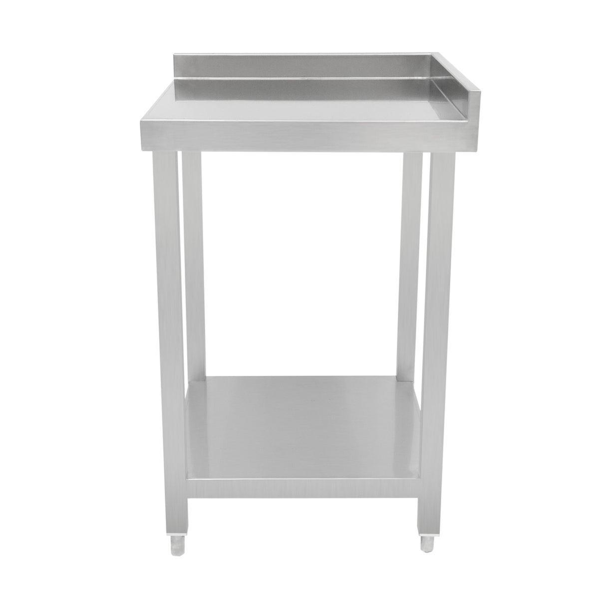 Bar à cocktails modulaire en acier inoxydable avec bac de glace, surface lisse et finition brillante, design moderne et épuré