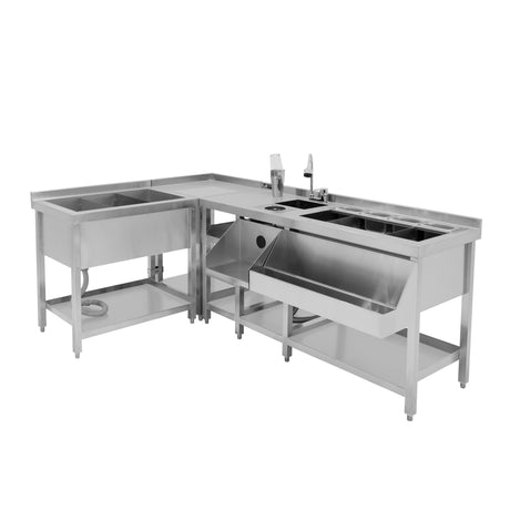 Bar à Cocktails Modulaire Deluxe avec Bac de Glace