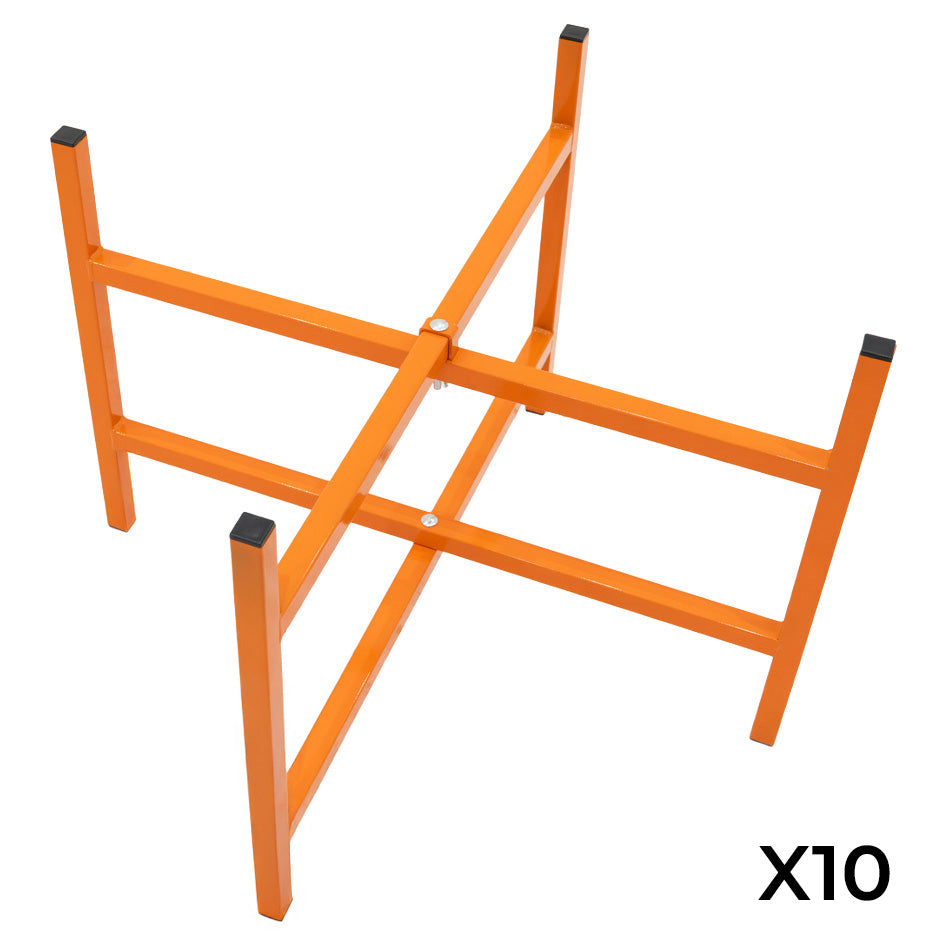 T-Mech Lot de 10 Supports en X Pour Planches de Mortier - 500 mm