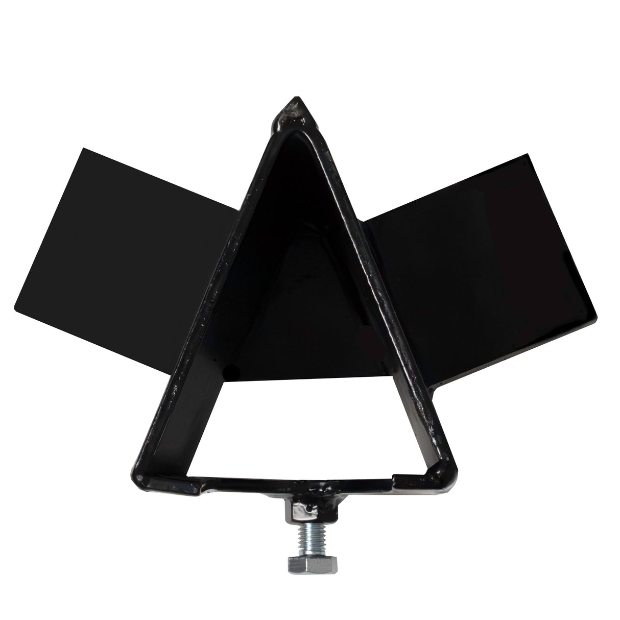 Fendeur de bûches T-Mech de 520 mm, couleur noire, en métal robuste, avec une forme triangulaire et des bords larges pour un fendage efficace