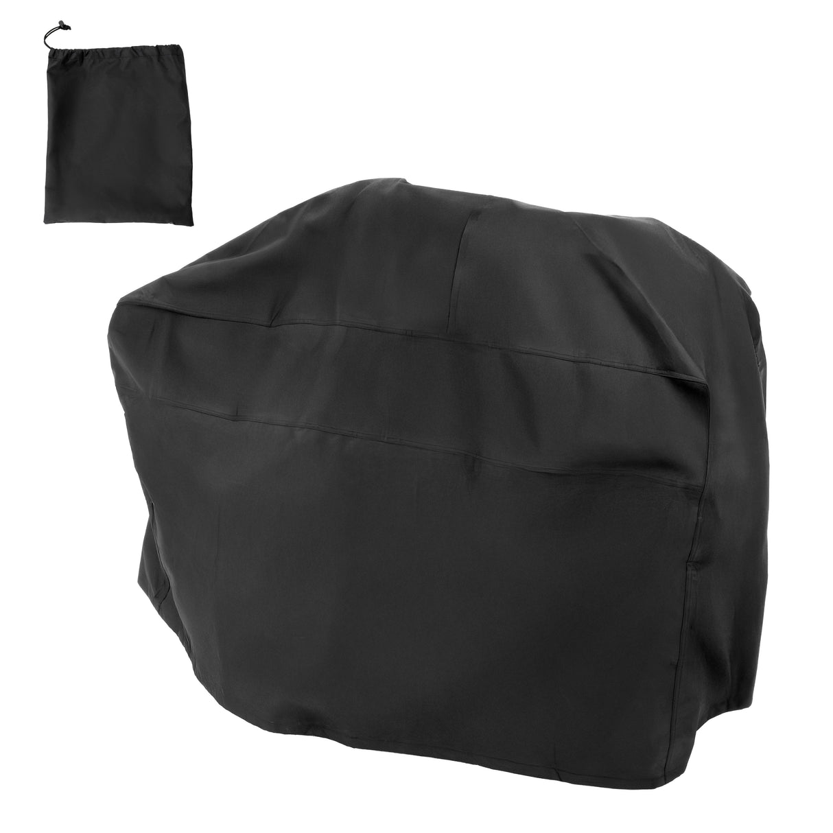 Housse de protection noire en tissu résistant pour fendeur de bûches, avec un sac de rangement assorti, idéale pour l'extérieur
