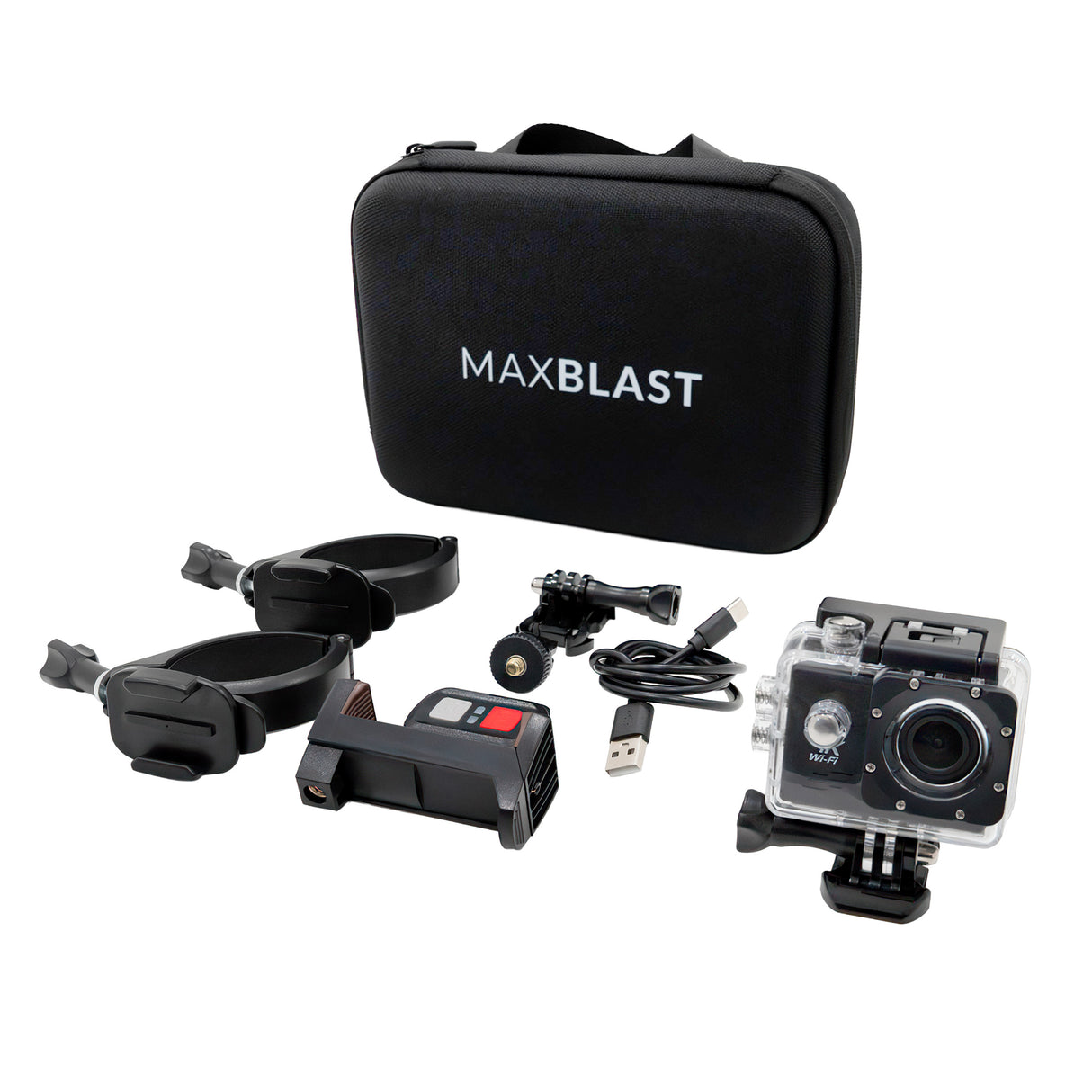 MAXBLAST Lot de Aspirateur Industriel 90 L, Perche Pour Gouttières, Caméra d'Inspection & Tuyau de 5 m