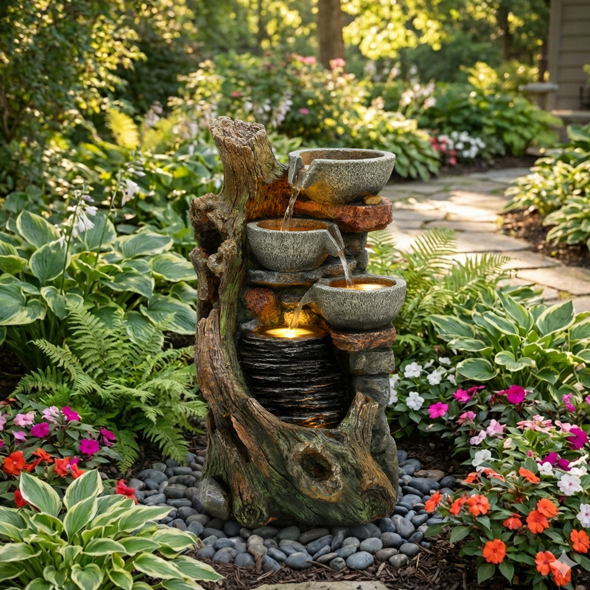 Fontaine de Jardin Éléctrique « Rustic Brook »
