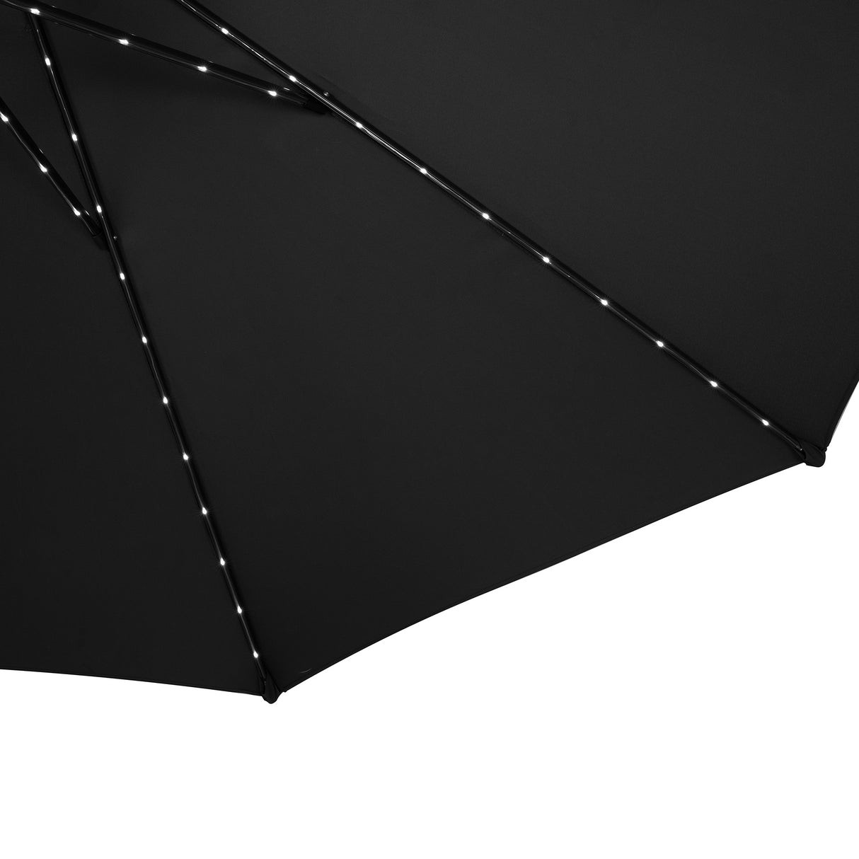 Parasol Inclinable à LED 2,7 m - Noir