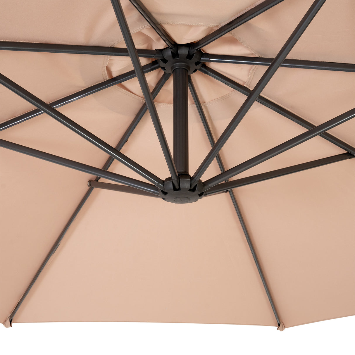 Parasol Banane à Mât Déporté 3 m - Beige