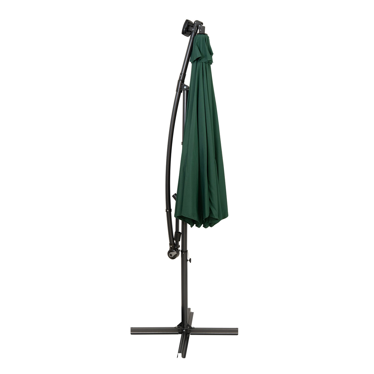 Parasol Banane à Mât Déporté à LED 3 m - Vert
