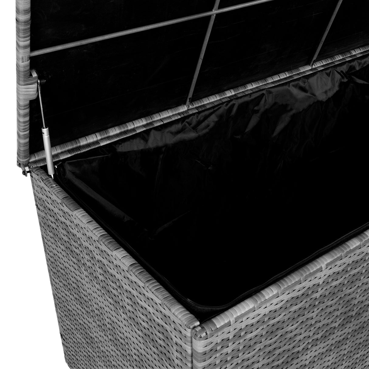Coffre de Rangement d'Extérieur en Rotin Gris - 996 L