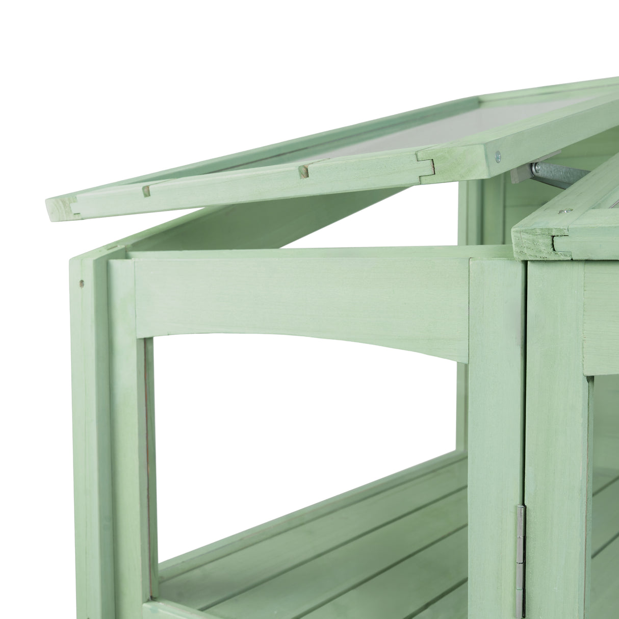 Serre de Jardin Adossée en Bois - Vert