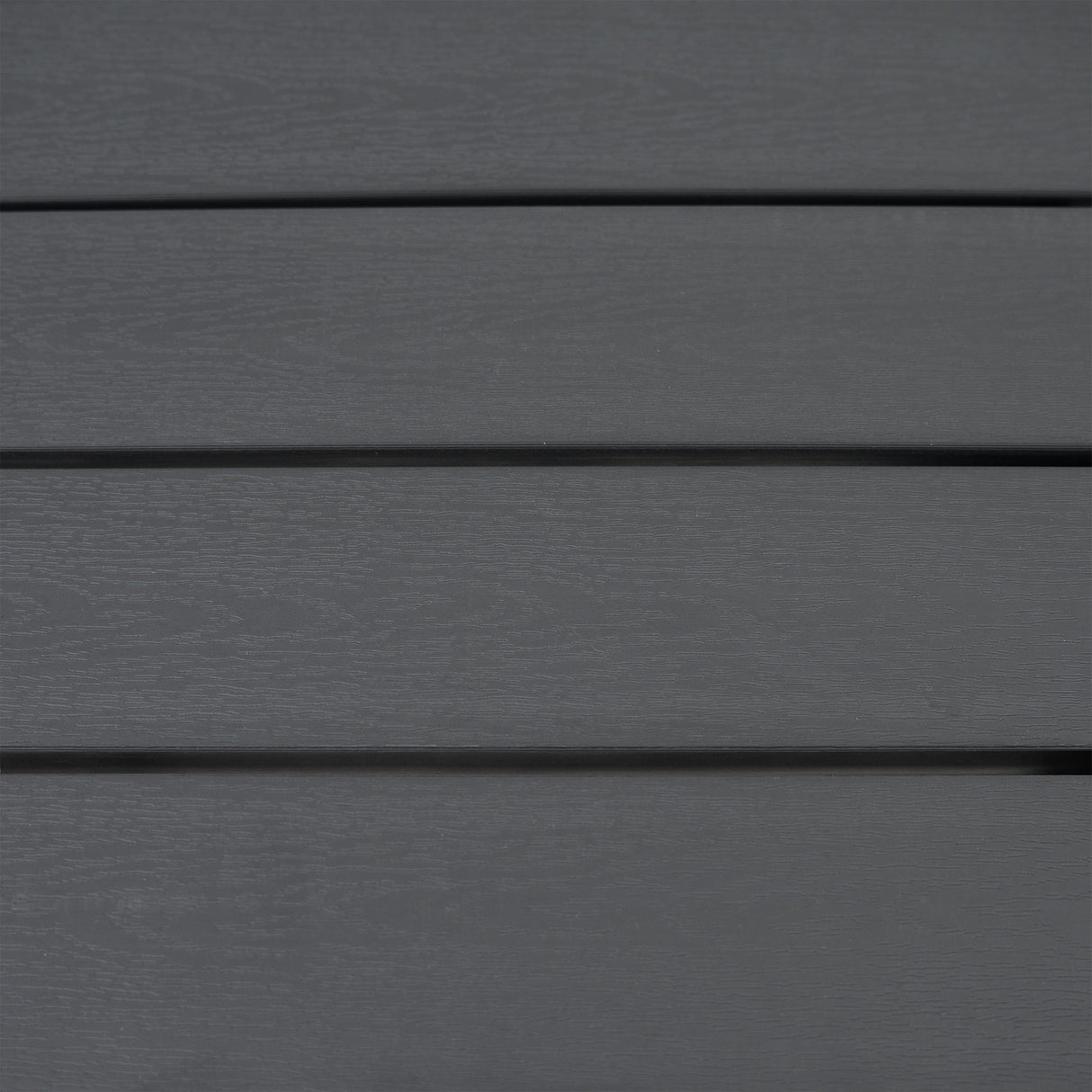 Salon de Jardin en Rotin & Table en Bois Composite - Noir