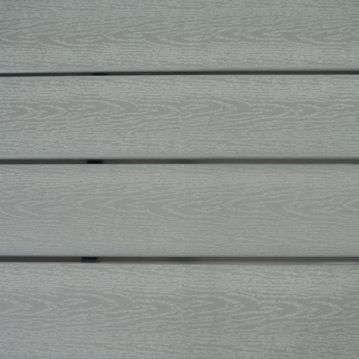 Salon de Jardin en Rotin & Table en Bois Composite - Gris