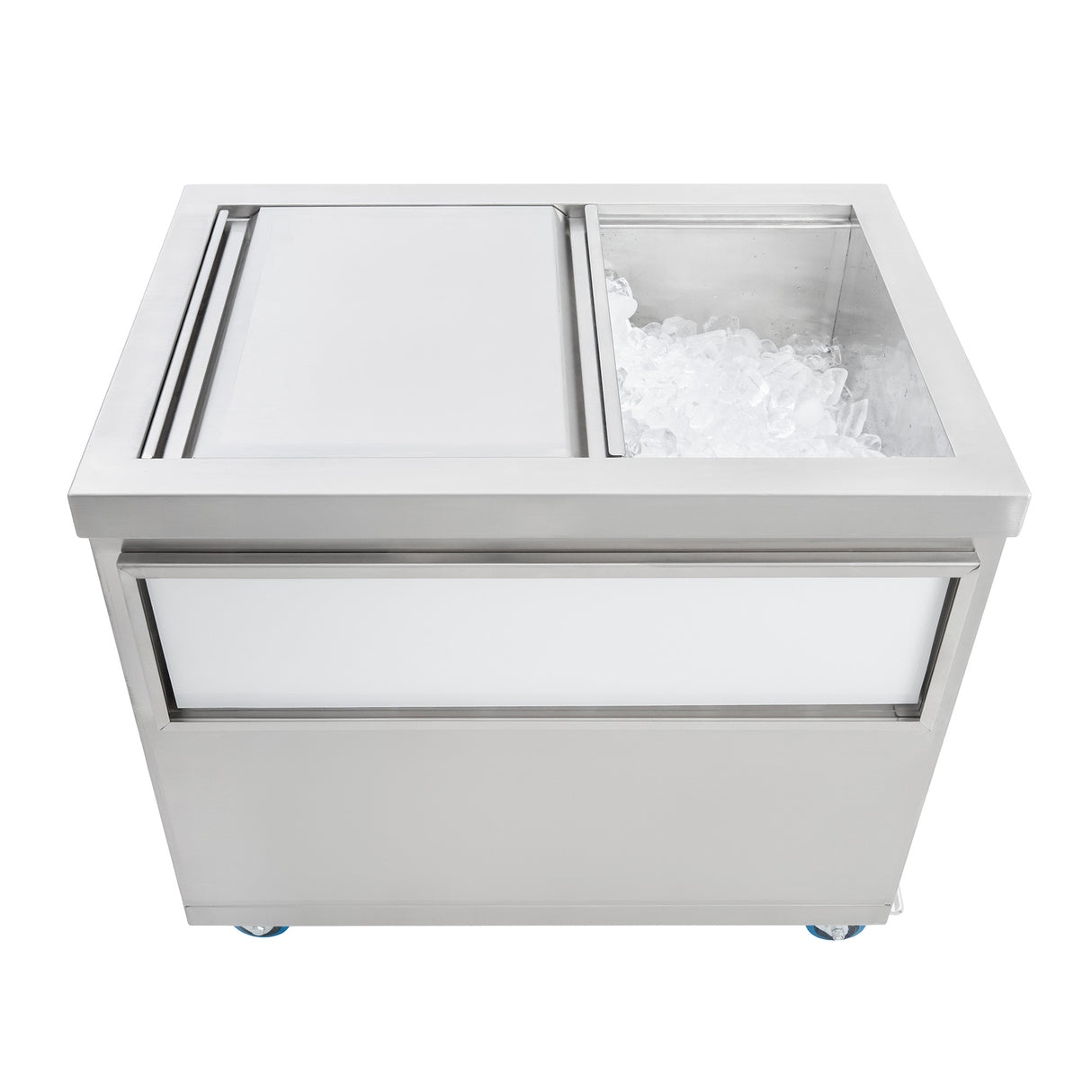 Bac à Glaçons Mobile 86 L en Inox