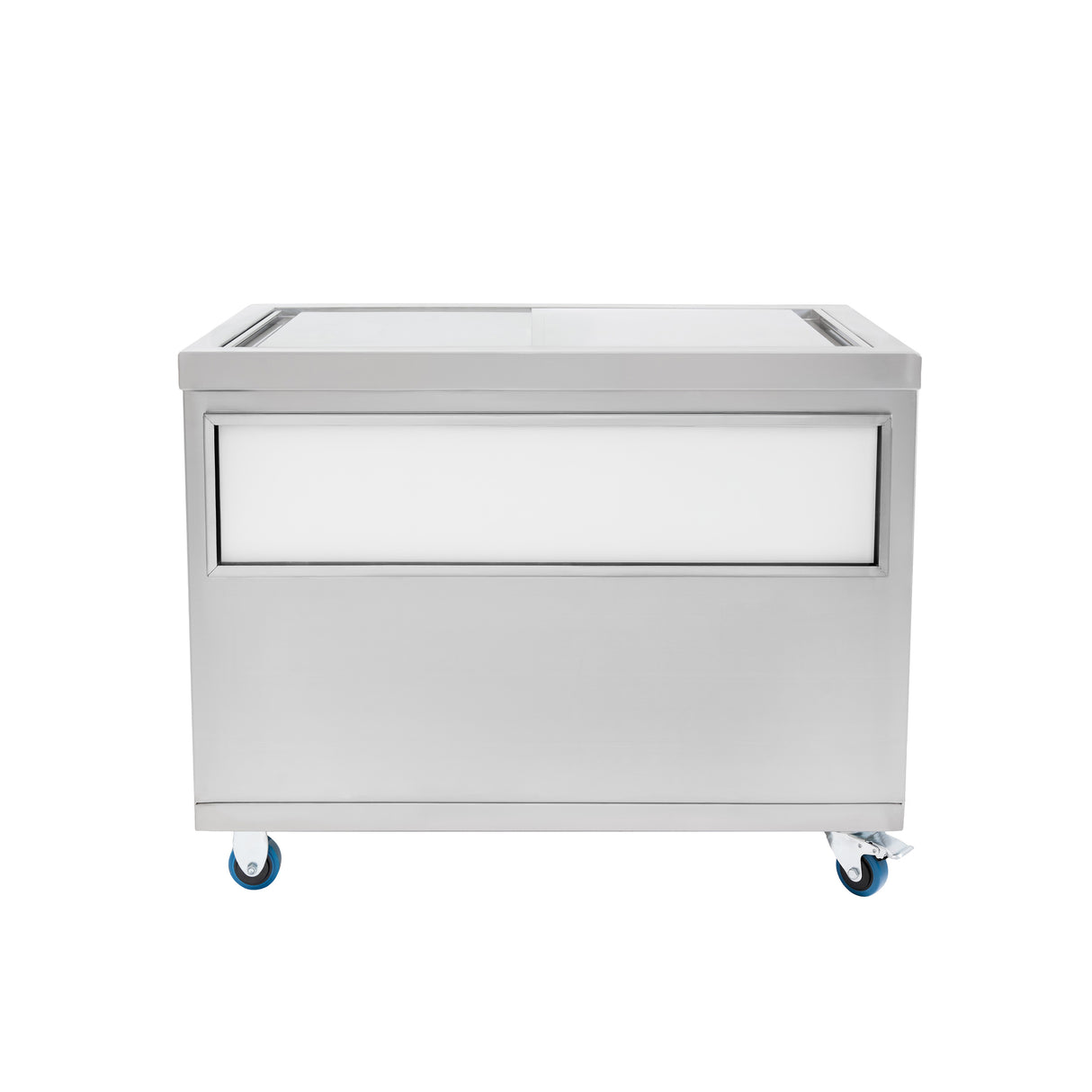 Bac à Glaçons Mobile 109 L en Inox