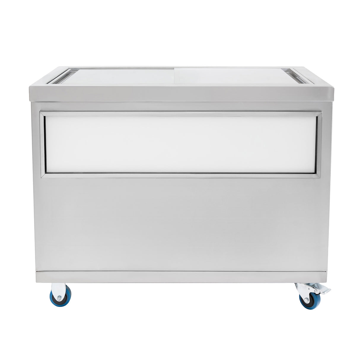 Bac à Glaçons Mobile 109 L en Inox