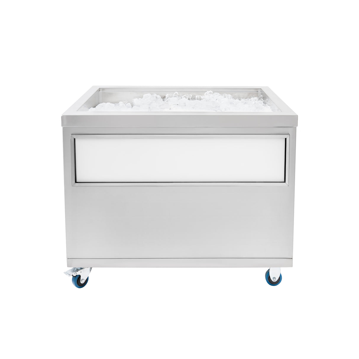 Bac à Glaçons Mobile 109 L en Inox