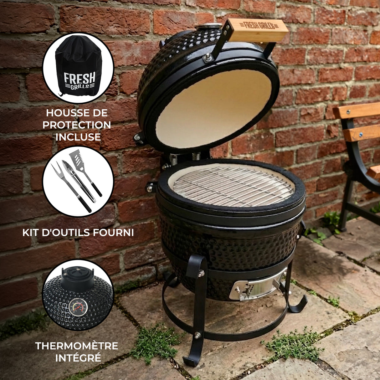 Barbecue Japonais Kamado - 13" (Ø 33 cm)