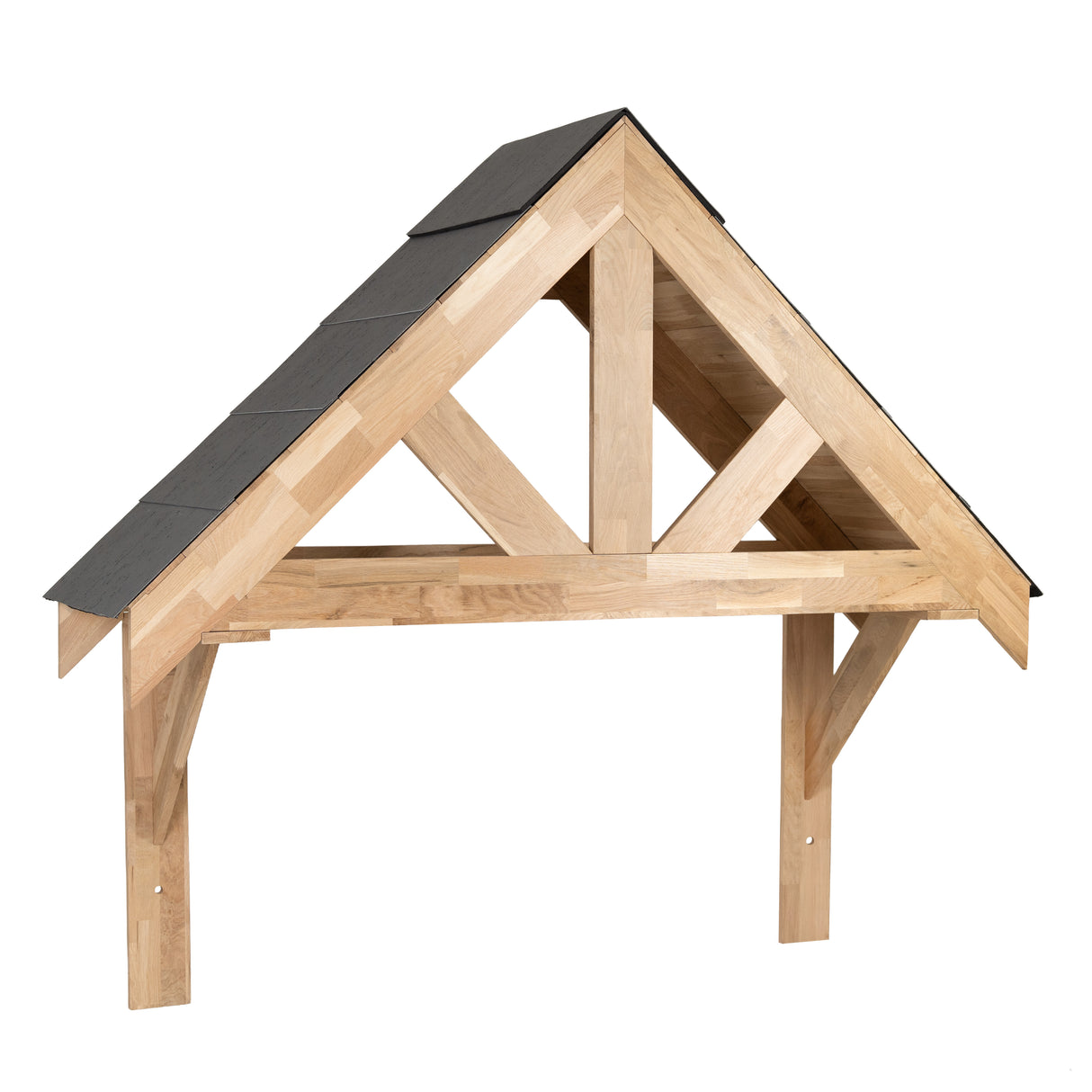 Kit de Marquise en Bois Chêne Massif - 140 cm