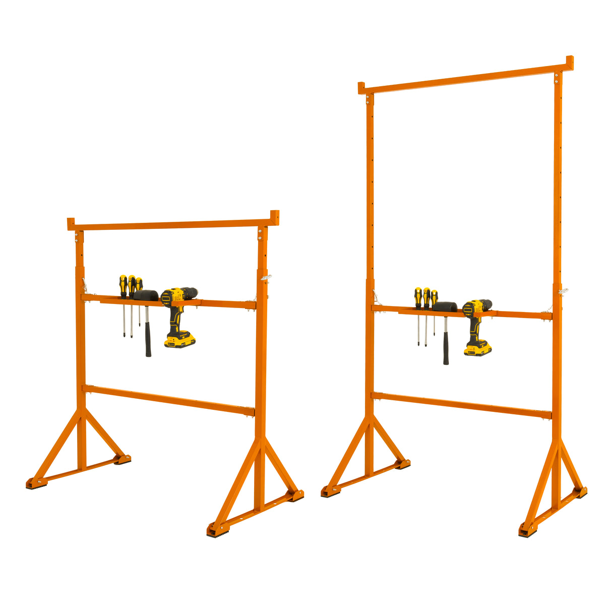 Lot de 4 Tréteaux de Maçon & 5 Supports en X (500 mm)