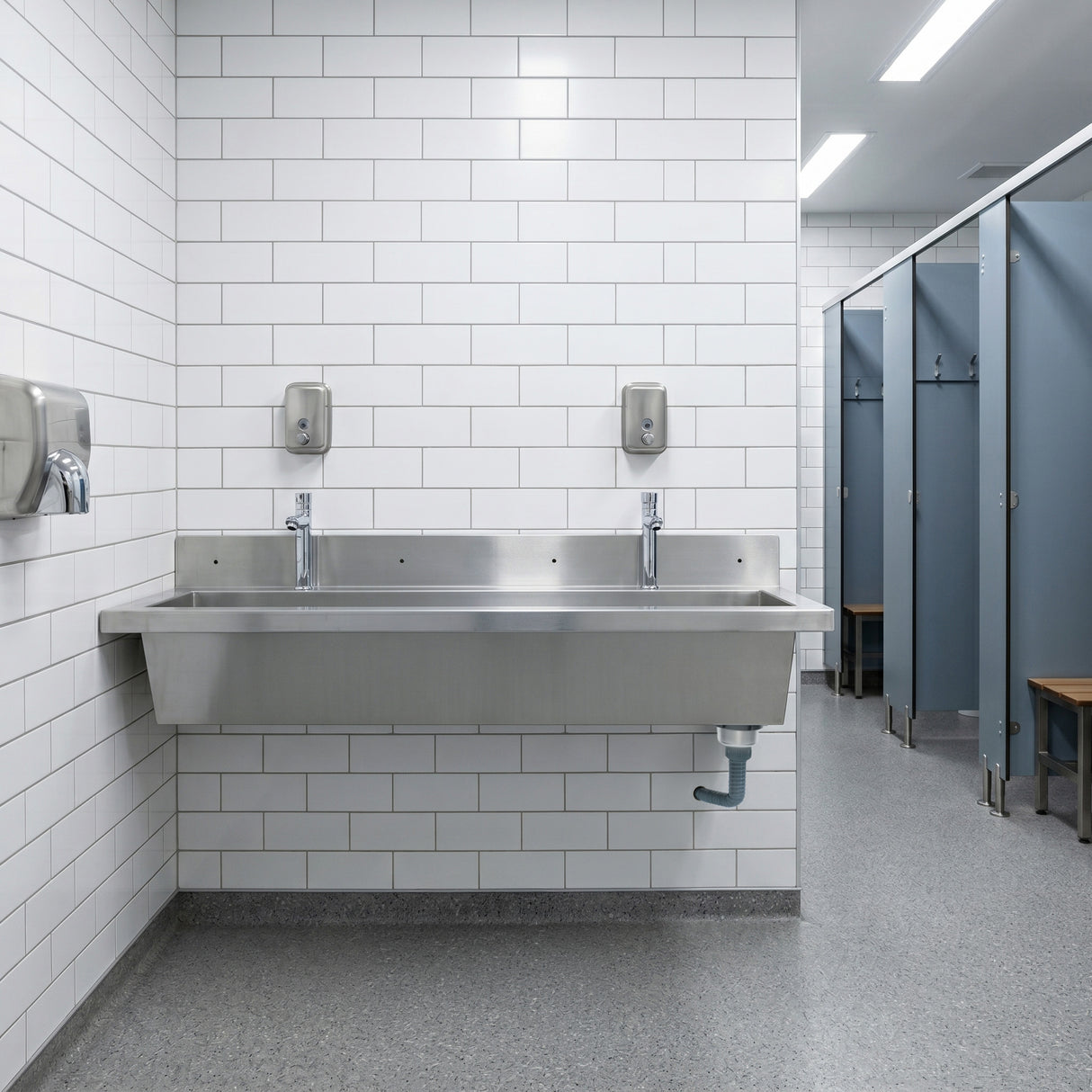 Lavabo Collectif en Inox - 1200 mm