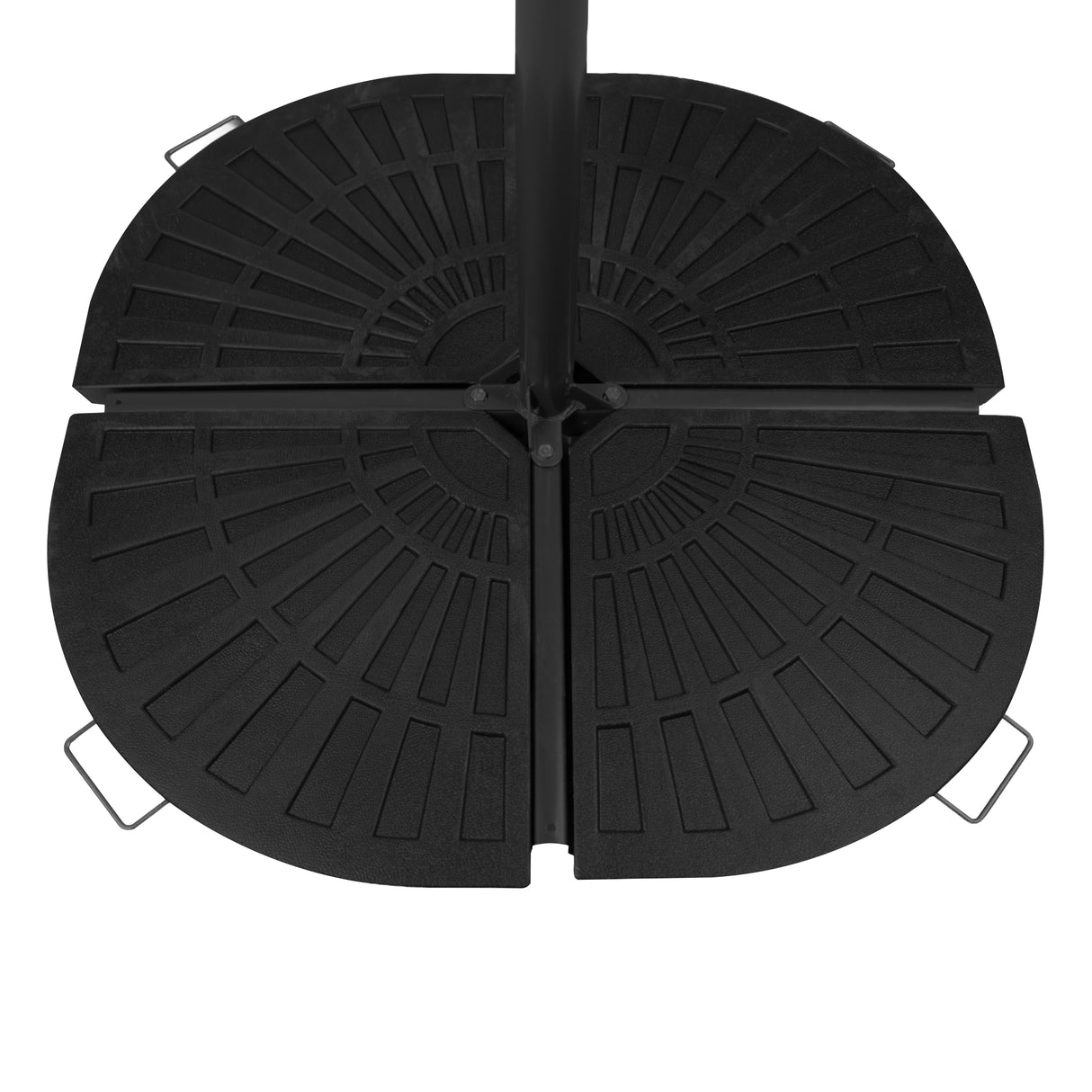 Pied Rond pour Parasol Déporté (4 Coins en Éventail)