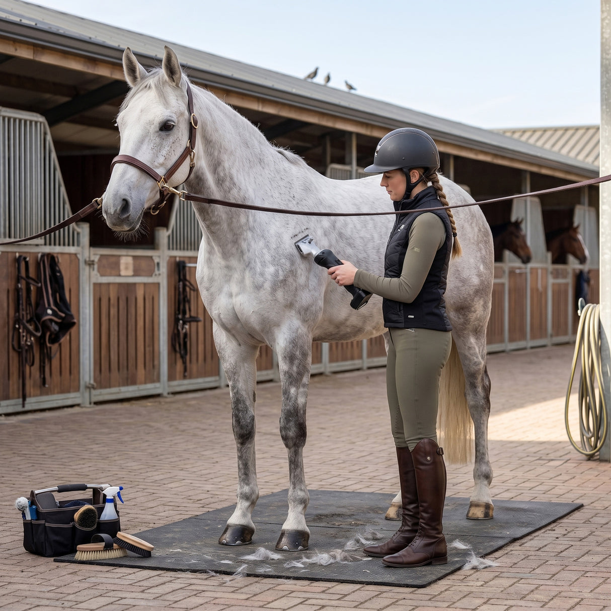 Tondeuse sans fil pour Chevaux - Noire