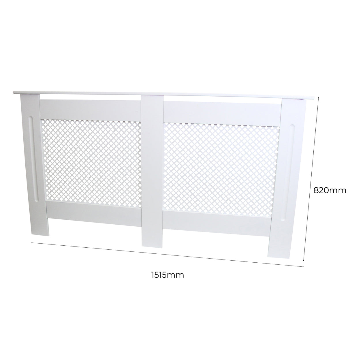 Cache Radiateur en MDF Blanc 151,5 cm