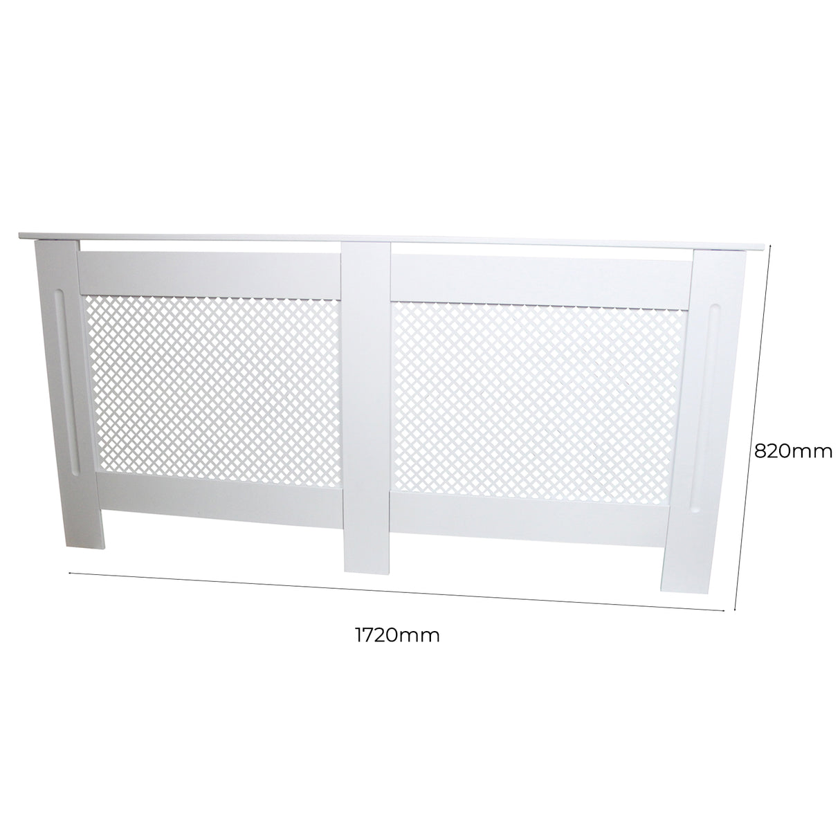 Cache Radiateur en MDF Blanc 172 cm