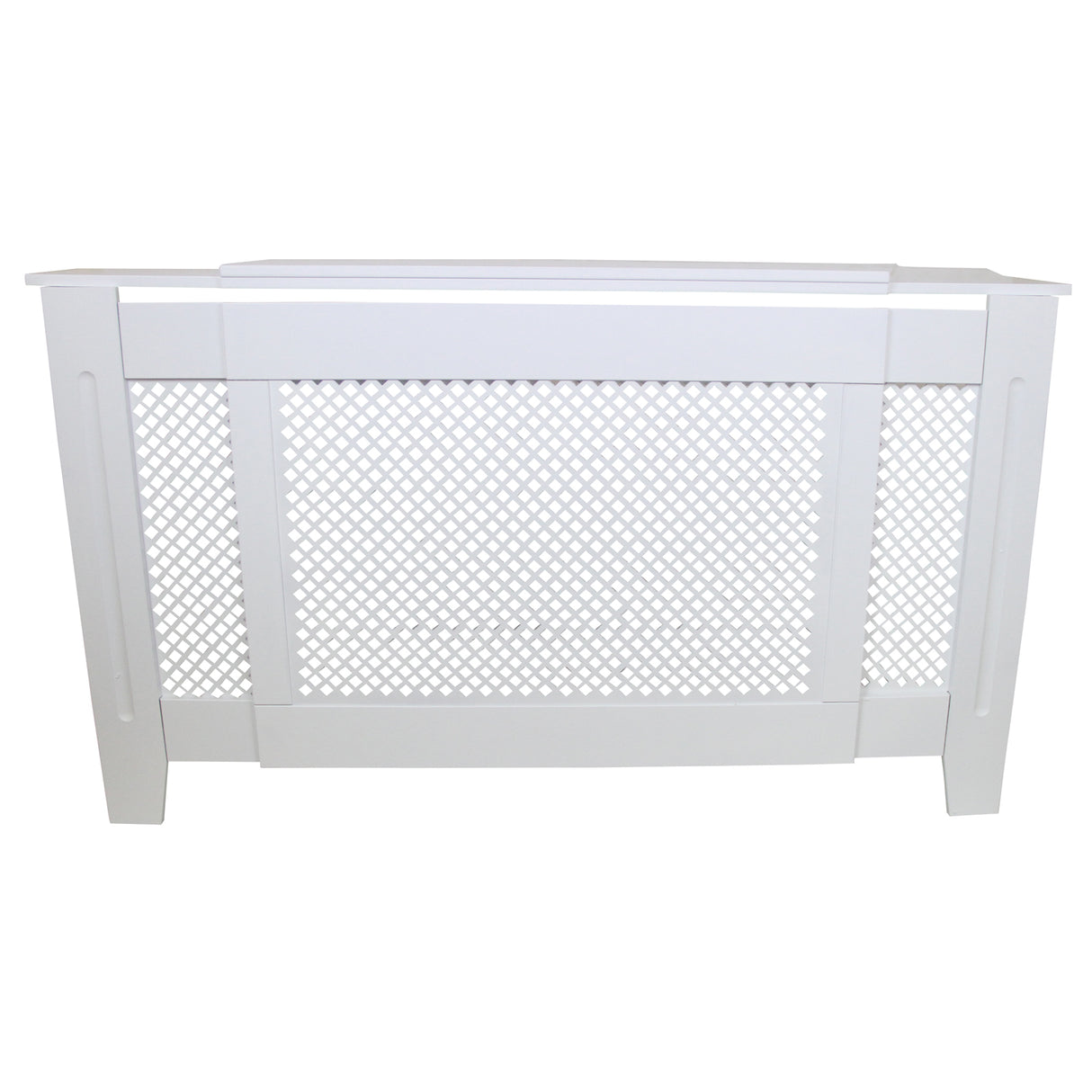 Cache Radiateur en MDF Blanc Ajustable de 140 cm à 192 cm