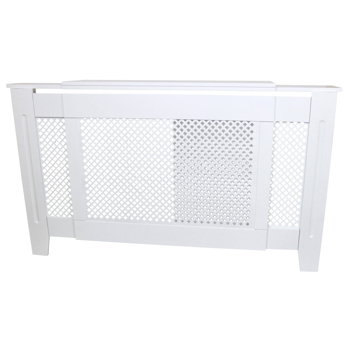 Cache Radiateur en MDF Blanc Ajustable de 140 cm à 192 cm