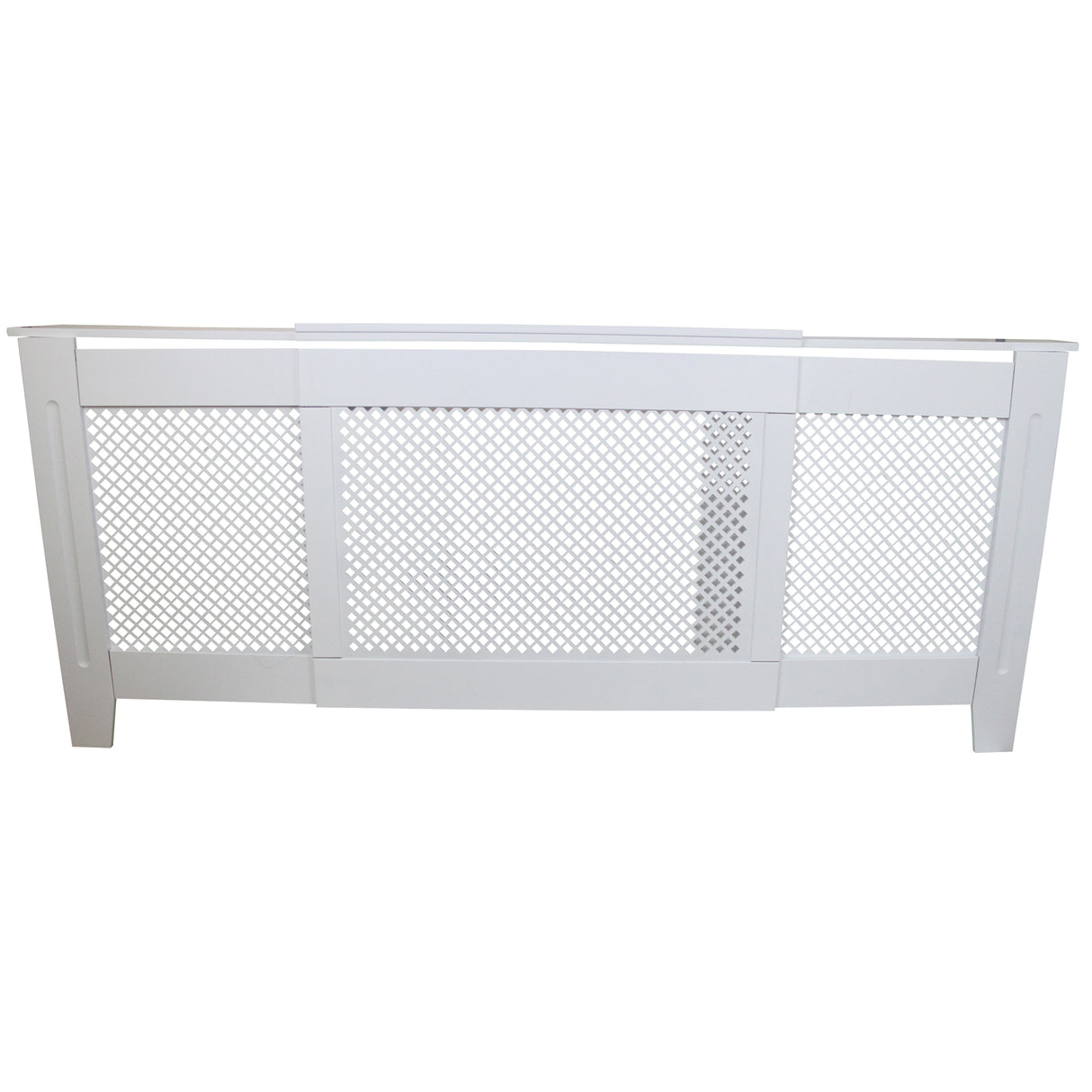 Cache Radiateur en MDF Blanc Ajustable de 140 cm à 192 cm