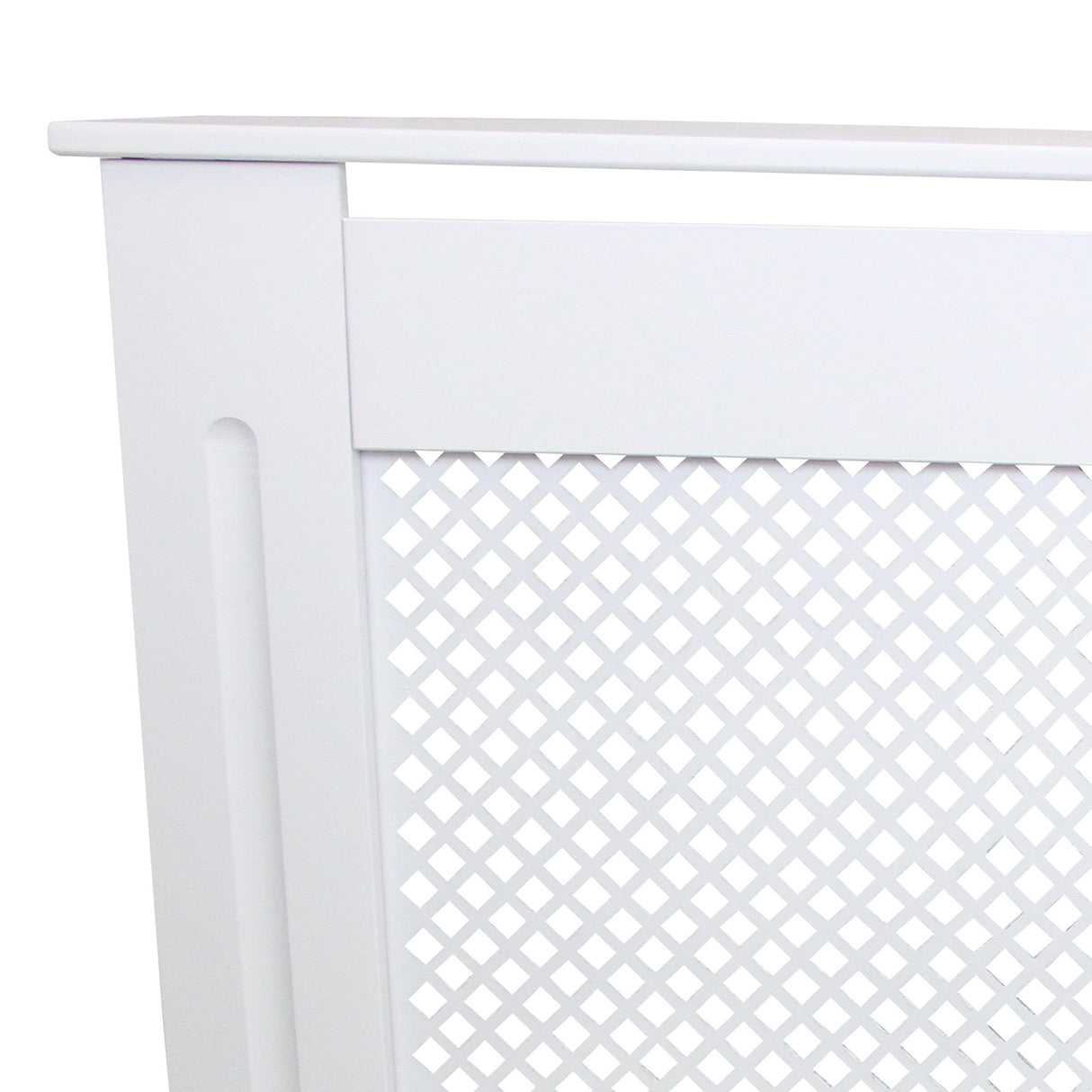 Cache Radiateur en MDF Blanc Ajustable de 140 cm à 192 cm