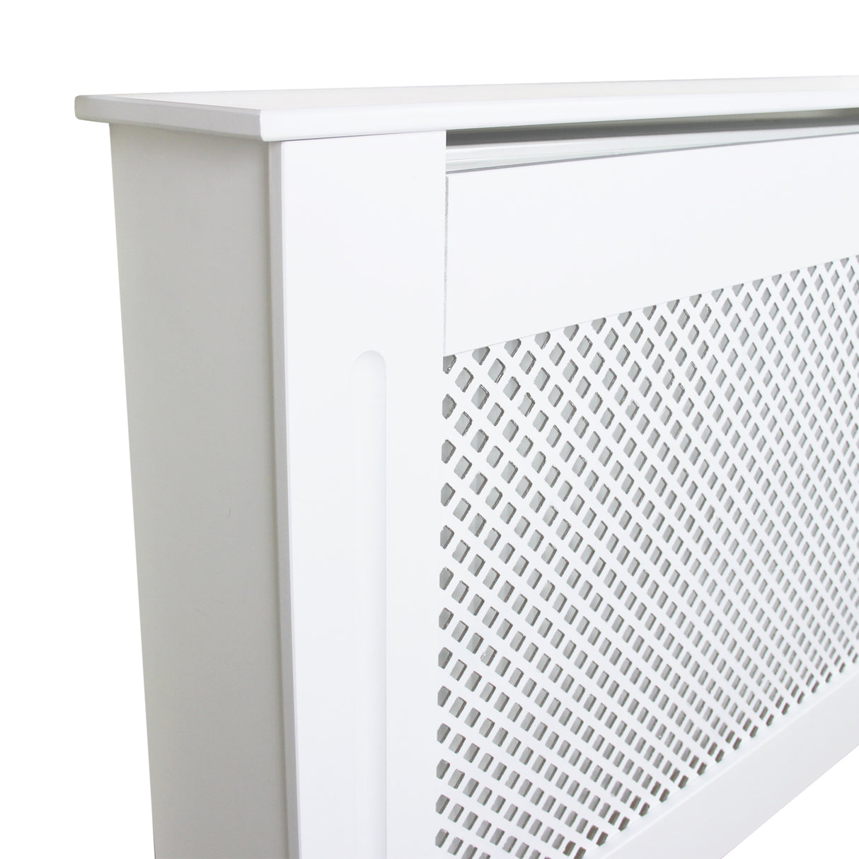 Cache Radiateur en MDF Blanc Ajustable de 140 cm à 192 cm