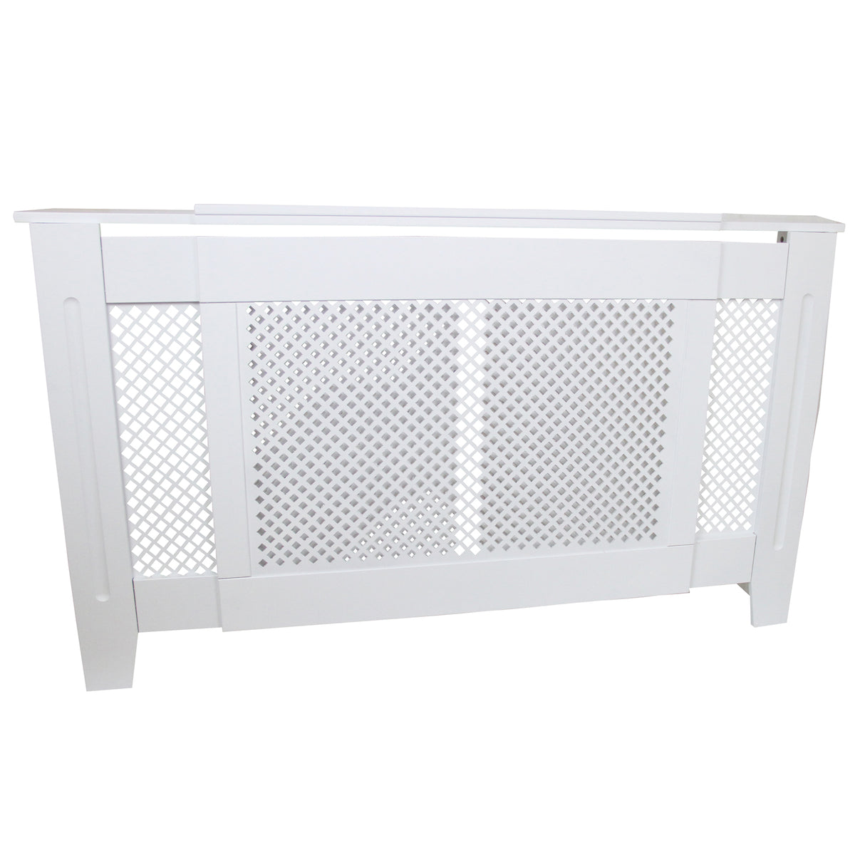 Cache Radiateur en MDF Blanc Ajustable de 140 cm à 192 cm