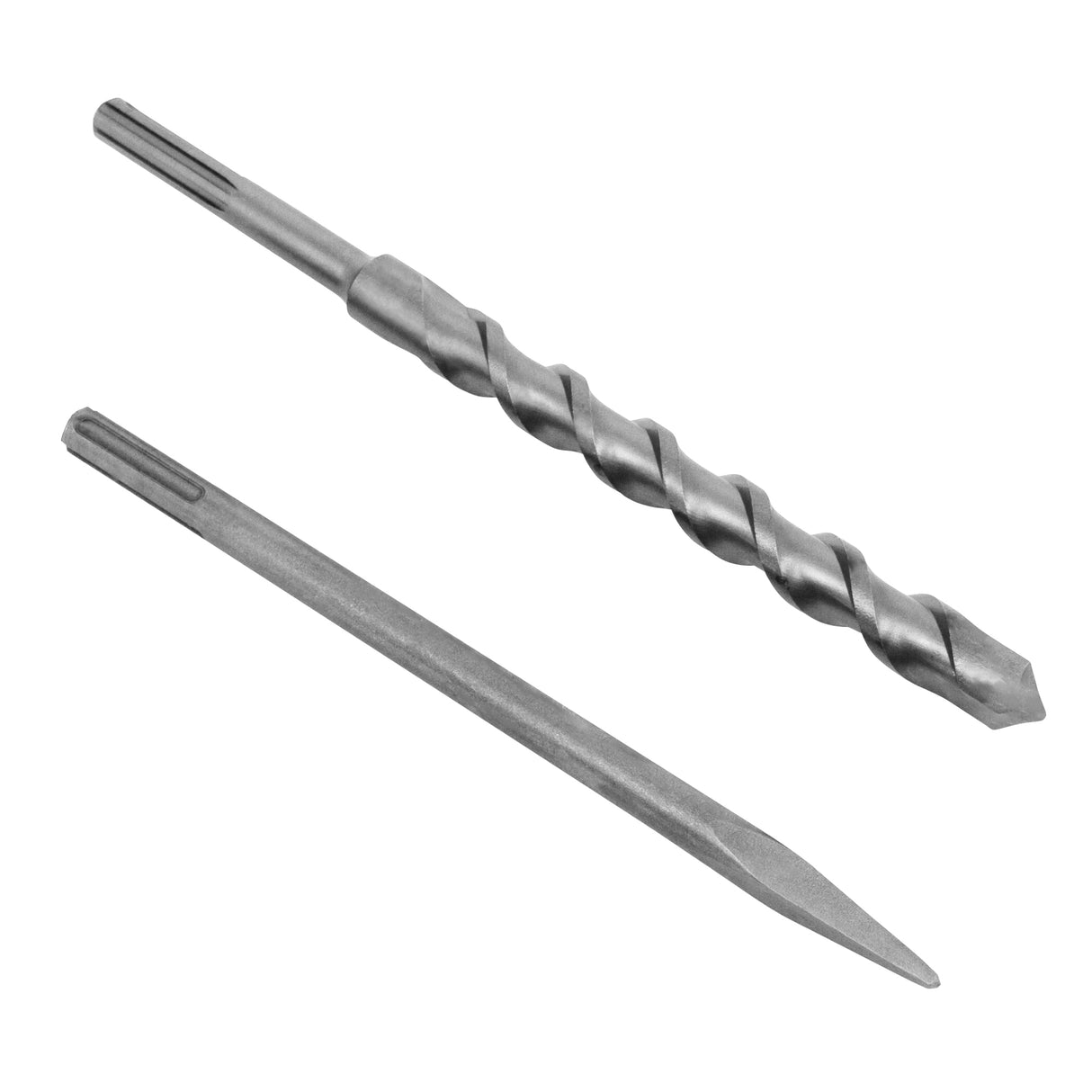 Foret en acier robuste et burin, finition métallique, conçus pour un marteau-piqueur à essence à 2 temps, outils essentiels pour le perçage
