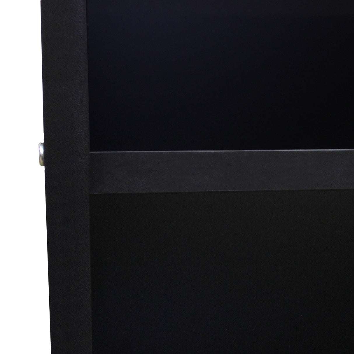 Comptoir de vente noir A1200 avec finition mate, design moderne et lignes épurées, idéal pour un espace commercial élégant