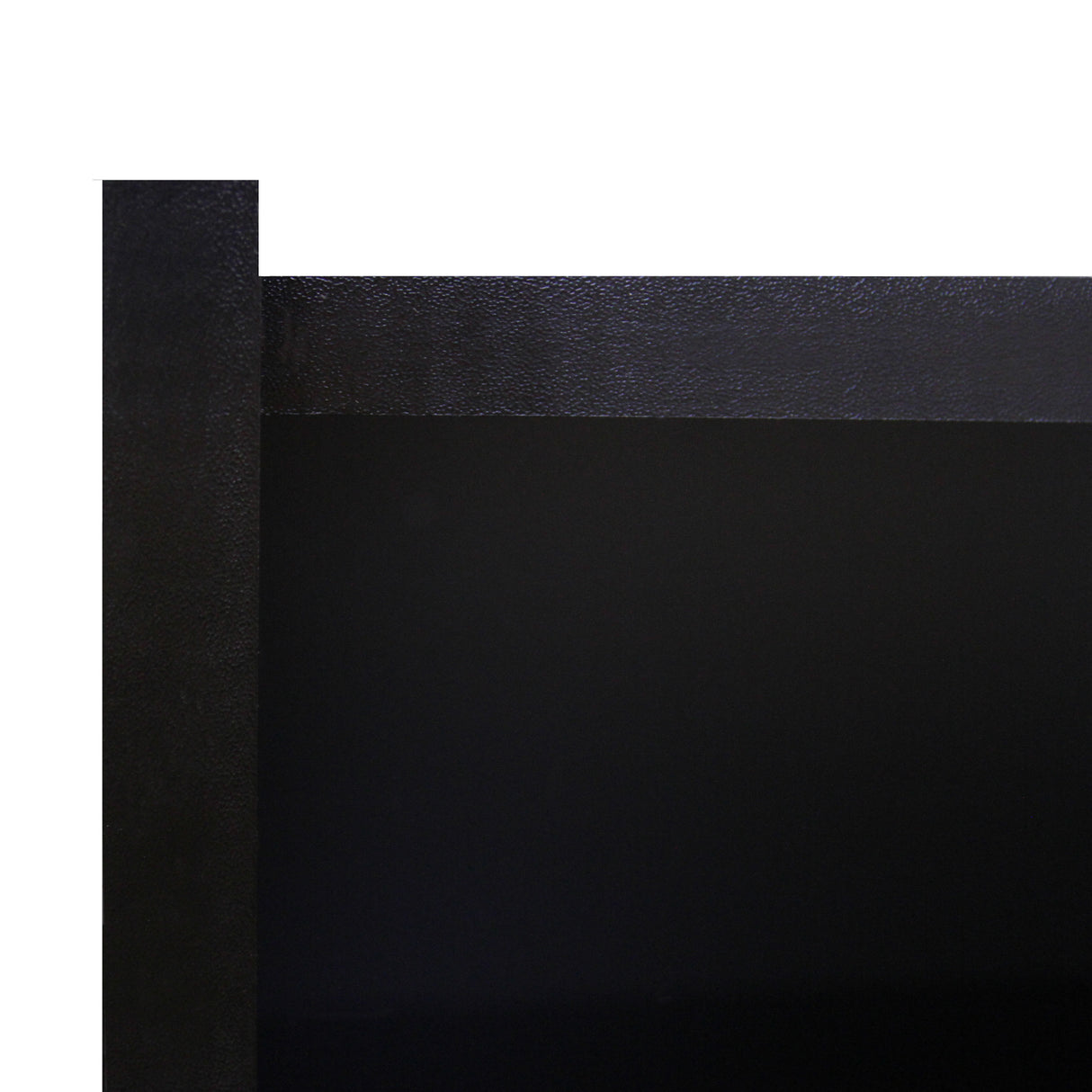 Comptoir de vente noir A1200 avec finition mate, design moderne et lignes épurées, parfait pour un espace contemporain