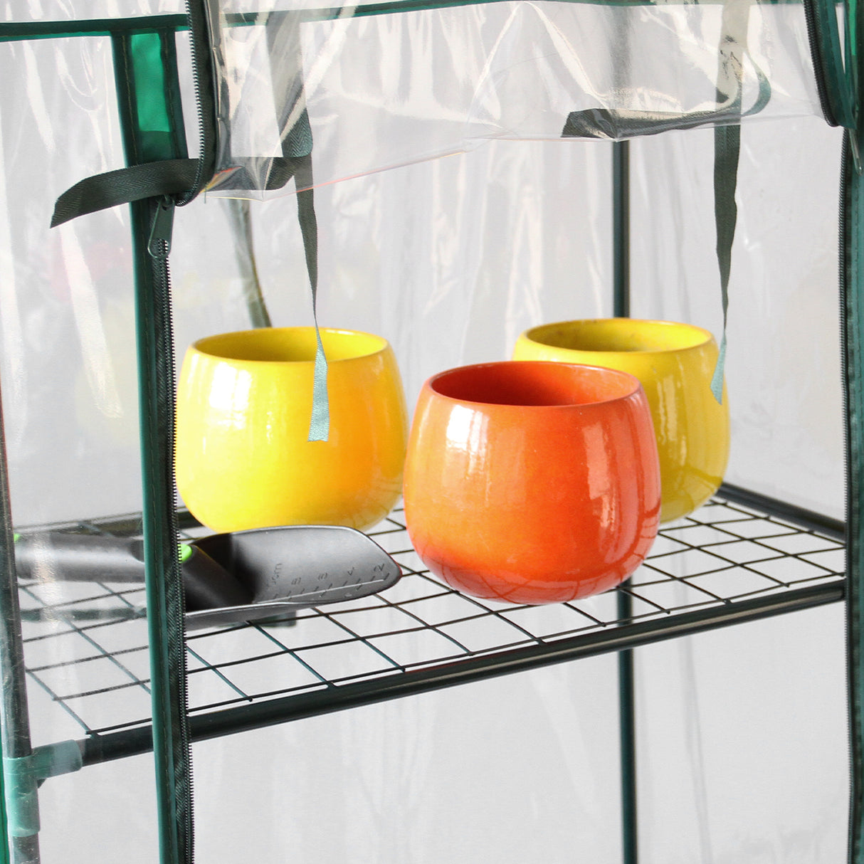 Mini Serre à 4 étagère avec Couverture en PVC