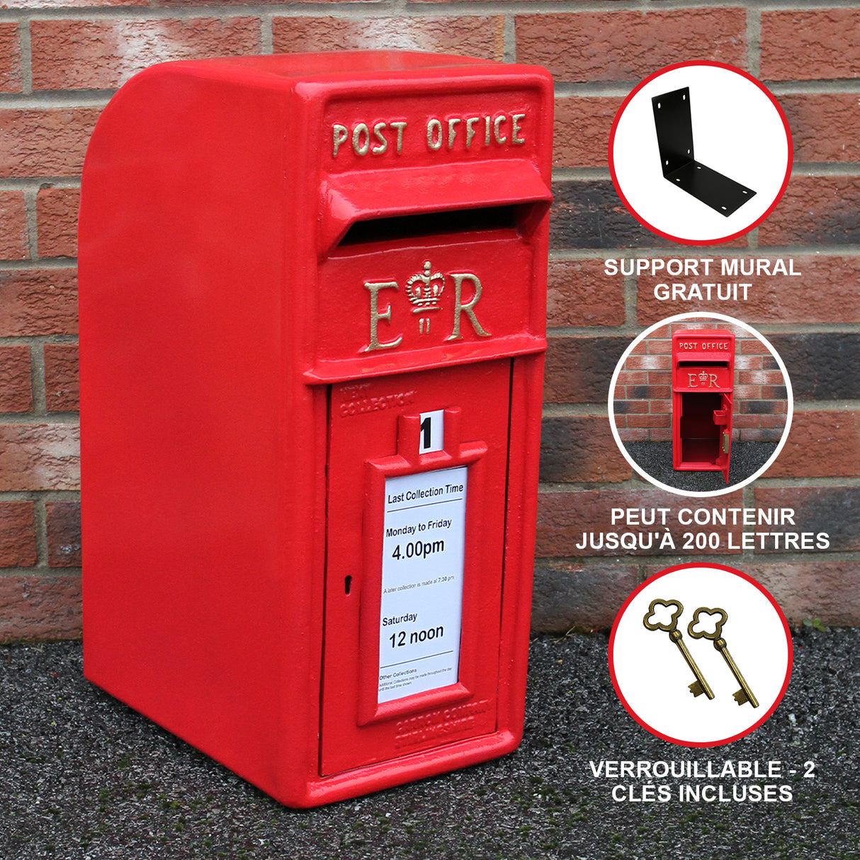 Boîte aux Lettres - Rouge
