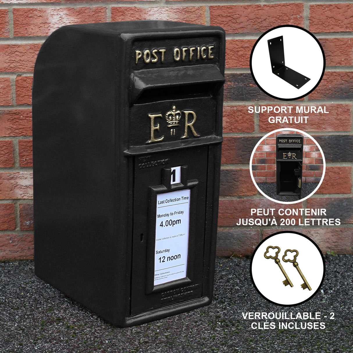 Boîte aux Lettres - Noir
