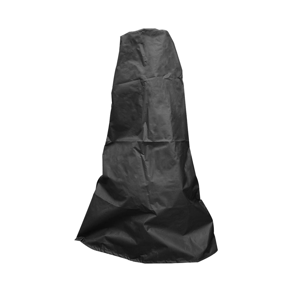 Housse de protection noire en polyester pour cheminée de jardin, résistante aux intempéries, avec une coupe ajustée et des coutures renforcées