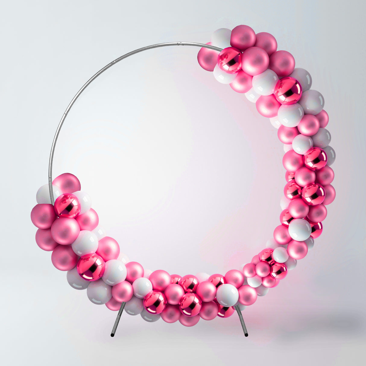 Arche Circulaire à Décorer pour Mariage - 200cm - Argentée