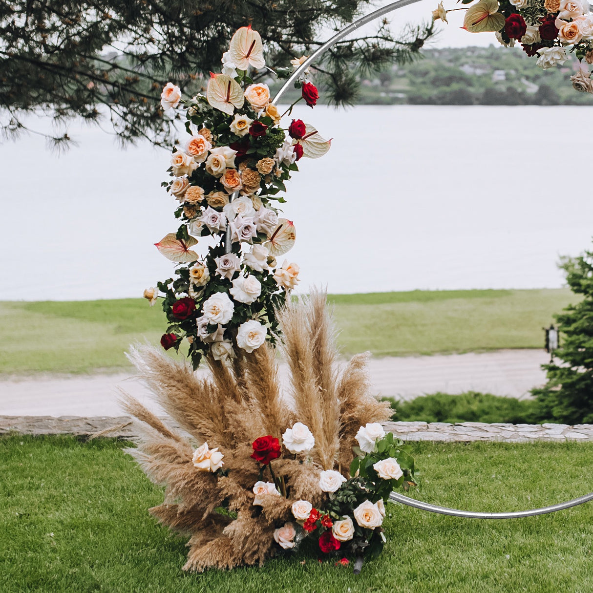 Arche Circulaire à Décorer pour Mariage - 200cm - Argentée