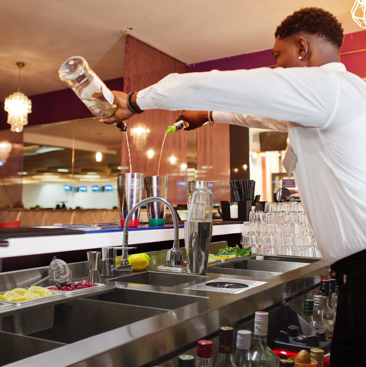 Station Double pour Bar à Cocktails