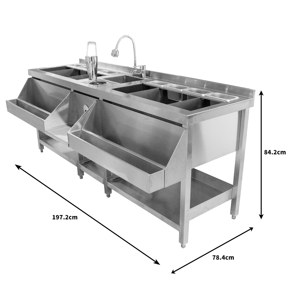 Station Double pour Bar à Cocktails