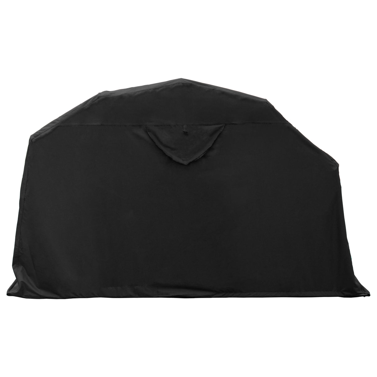 Tente de rangement XL pour moto en tissu noir résistant, forme rectangulaire avec une finition lisse et une capuche pratique