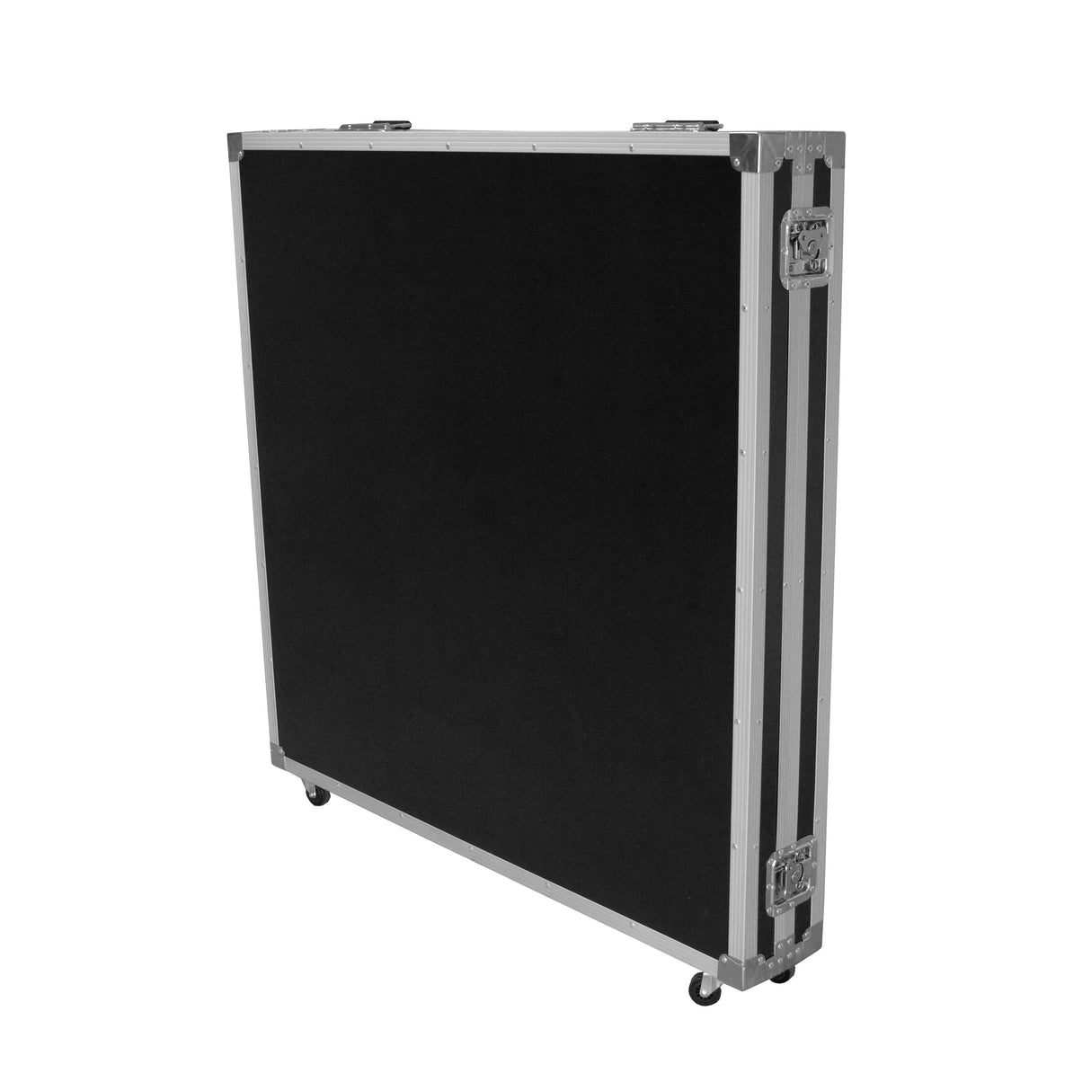 Plateforme à selfies rotatif 360° de 80 cm, finition noire mate, cadre en aluminium, compacte et facile à transporter avec roulettes