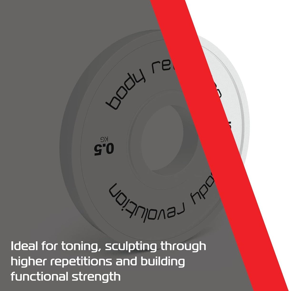 2 Disques de Musculation Fractionnés de 1 kg (2 x 0,5 kg)