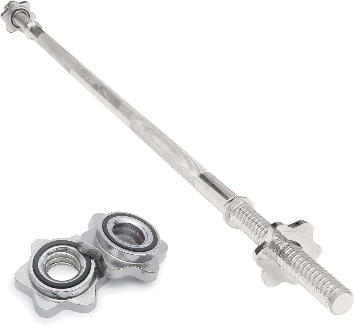 Barre de Musculation Droite 1,2 m - Colliers de Verrou Tournant